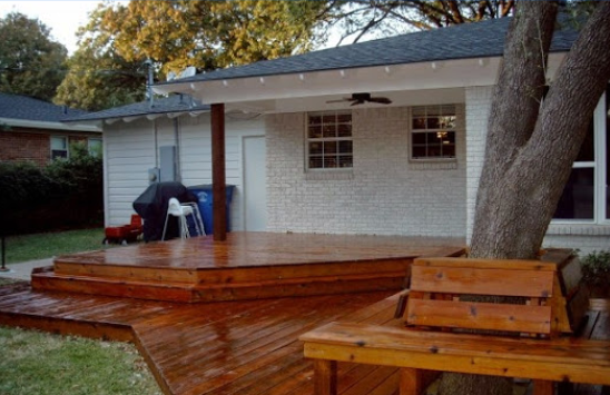 House with New Wood Deck Picture